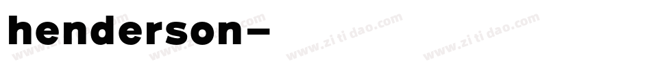 henderson字体转换