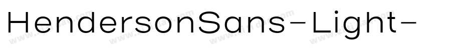 HendersonSans-Light字体转换