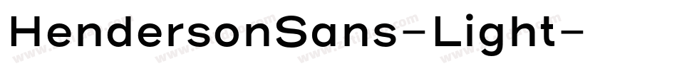 HendersonSans-Light字体转换