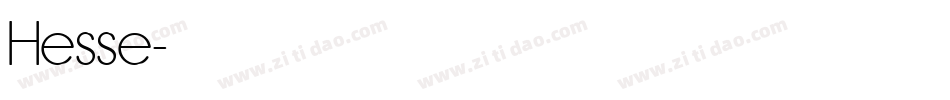 Hesse字体转换