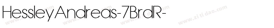 HessleyAndreas-7BrdR字体转换