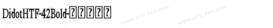 DidotHTF-42Bold字体转换