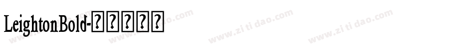 LeightonBold字体转换