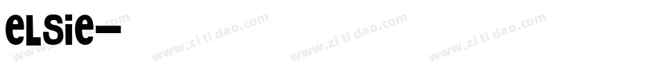 elsie字体转换