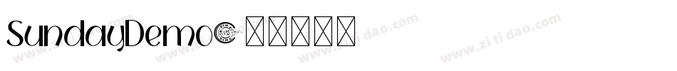 SundayDemo字体转换