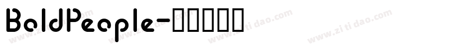 BoldPeople字体转换