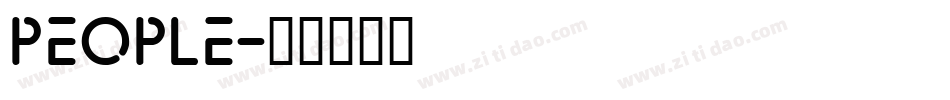 PEOPLE字体转换