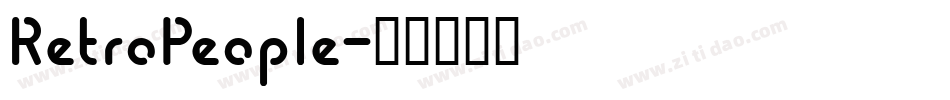 RetroPeople字体转换