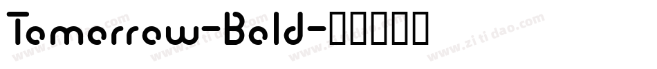 Tomorrow-Bold字体转换