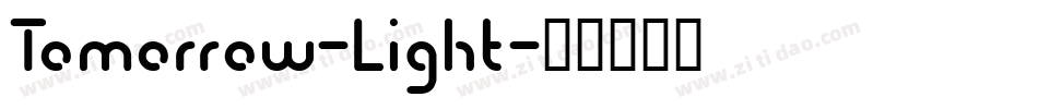 Tomorrow-Light字体转换