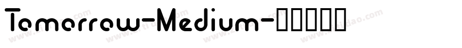 Tomorrow-Medium字体转换