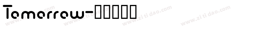 Tomorrow字体转换