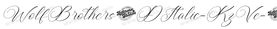 WolfBrothers3DItalic-KzVe字体转换