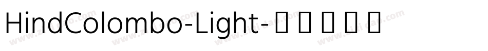 HindColombo-Light字体转换