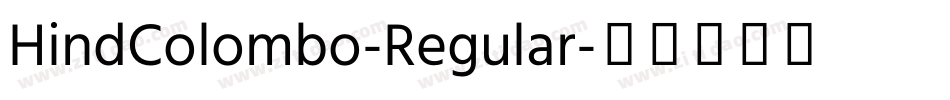 HindColombo-Regular字体转换