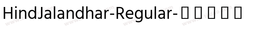 HindJalandhar-Regular字体转换