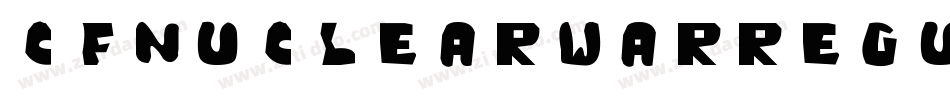 CfNuclearWarRegular-18jv字体转换