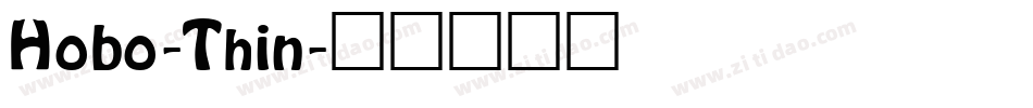 Hobo-Thin字体转换