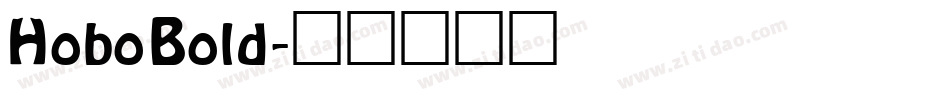 HoboBold字体转换