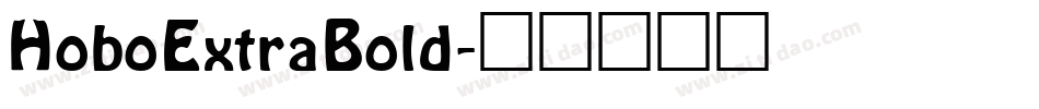 HoboExtraBold字体转换