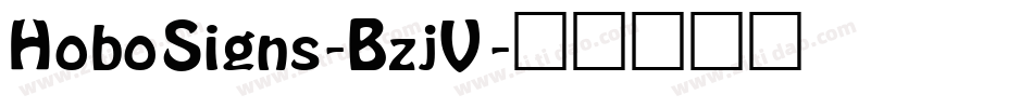 HoboSigns-BzjV字体转换
