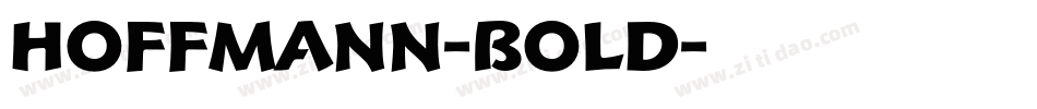 Hoffmann-Bold字体转换