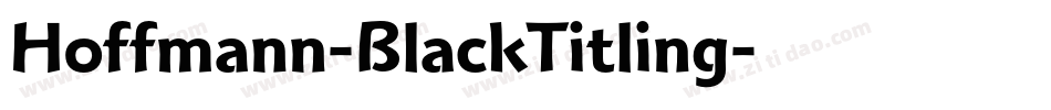 Hoffmann-BlackTitling字体转换