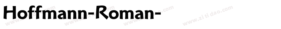 Hoffmann-Roman字体转换