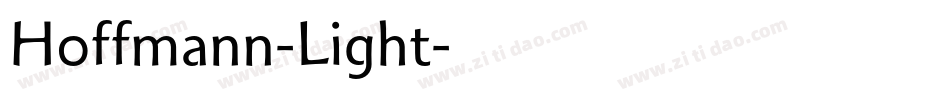 Hoffmann-Light字体转换