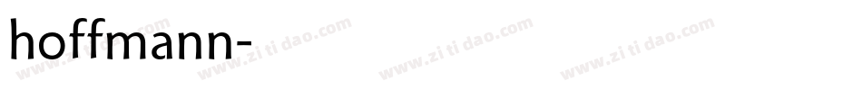hoffmann字体转换