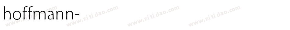 hoffmann字体转换