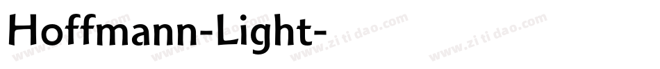 Hoffmann-Light字体转换
