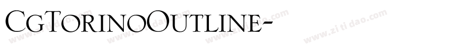 CgTorinoOutline字体转换