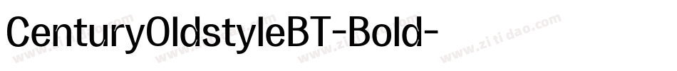 CenturyOldstyleBT-Bold字体转换