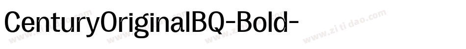 CenturyOriginalBQ-Bold字体转换