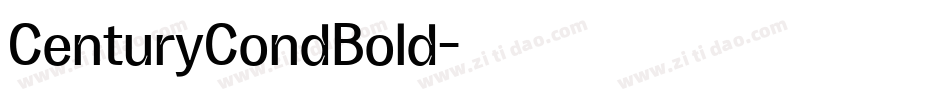 CenturyCondBold字体转换