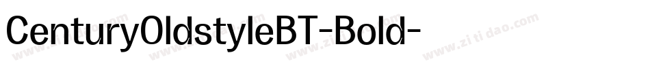 CenturyOldstyleBT-Bold字体转换