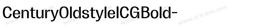 CenturyOldstyleICGBold字体转换