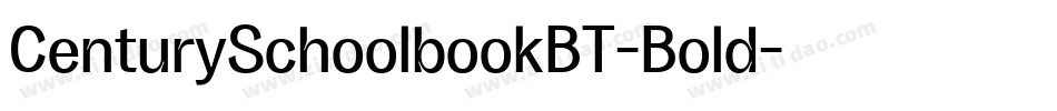 CenturySchoolbookBT-Bold字体转换
