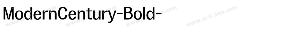 ModernCentury-Bold字体转换
