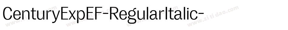 CenturyExpEF-RegularItalic字体转换