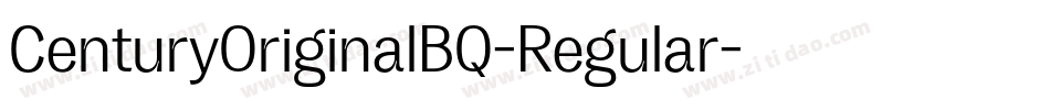 CenturyOriginalBQ-Regular字体转换