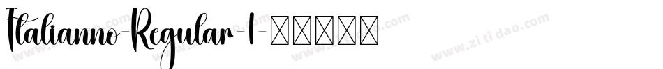 Italianno-Regular-1字体转换