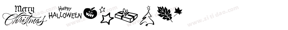 Holiday字体转换