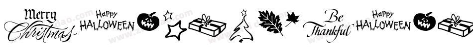 HolidayBold字体转换