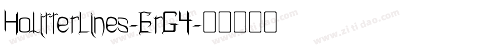 HolitterLines-ErG4字体转换
