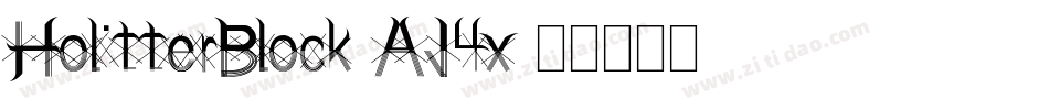 HolitterBlock-AJ4x字体转换