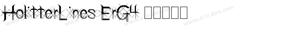 HolitterLines-ErG4字体转换