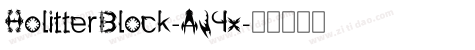 HolitterBlock-AJ4x字体转换