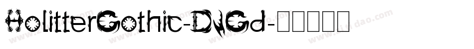 HolitterGothic-DJGd字体转换